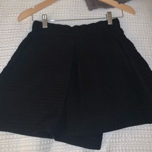 Black Sandro high waisted shorts